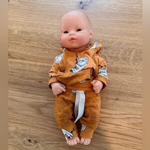 Miniland 13” Realistic Doll made in Spain vanilla smell/handmade outfit
